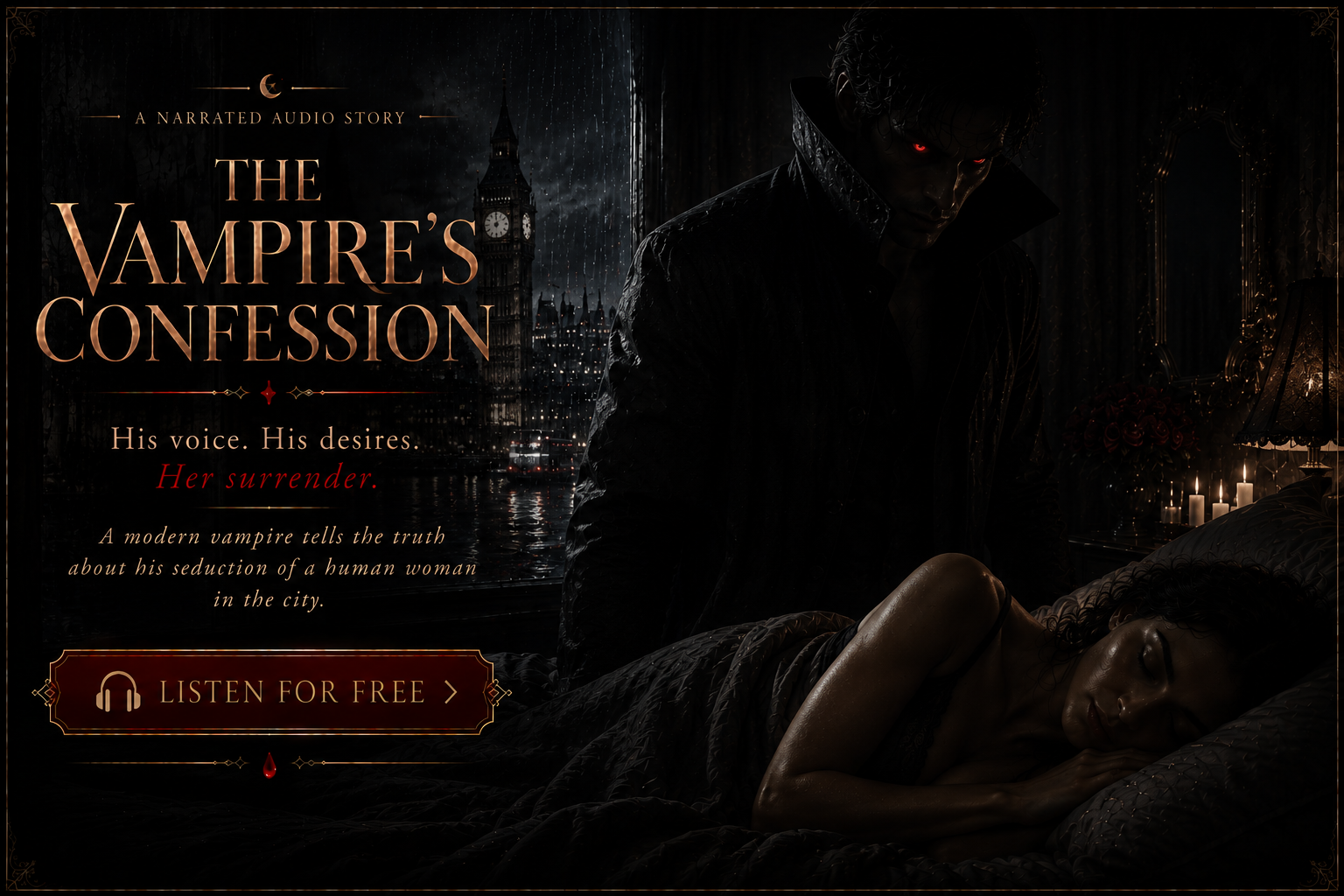 The Vampire’s Confession narrated audio story artwork